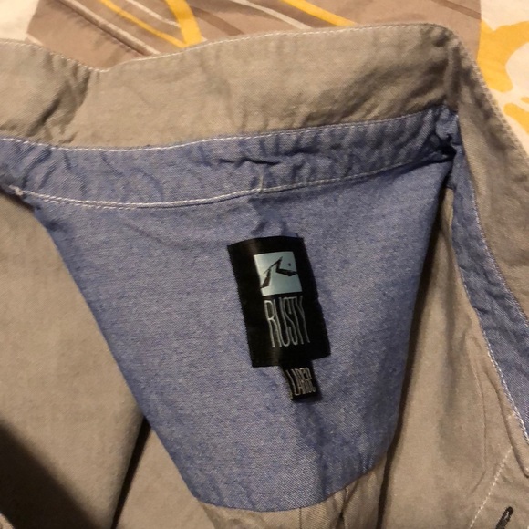 Grey Rusk Button down - Picture 2 of 3